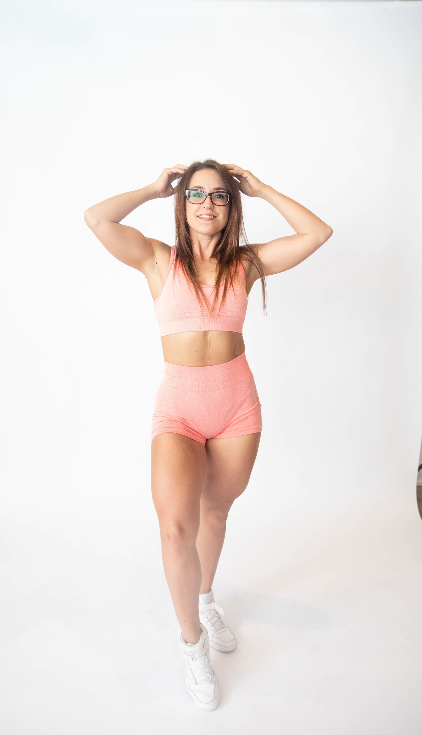 Coral - Scrunch Butt Shorts