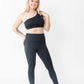 Black - Sports Bra One Strap
